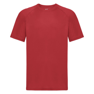 Mens Performance Tee T-Shirt Red