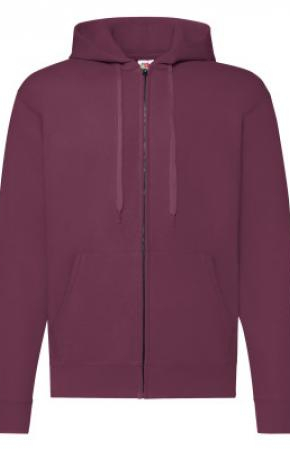 Classic Hooded Sweat Jacket Hooded Swt Burgundy